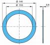 BPW 0331097310 Сальник 110*141*2,5 0331097310 пласт