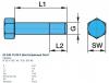 BPW 03.340.15.26.0 0334015260 Шестигранный болт  30 x 130 / 45 - 8.8 / SW 46 BPW