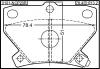 FEBEST 0101-NCP20R КОЛОДКИ ТОРМОЗНЫЕ ЗАДНИЕ