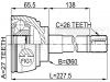 FEBEST 0110014 ШРУС НАРУЖНЫЙ 27x60x26 (TOYOTA DYNA 150/TOYOACE G15 LY152/LY162 1999-2001 TOYOTA HIACE TRUCK LY101/L