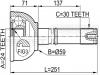 FEBEST 0110058 ШРУС НАРУЖНЫЙ 24x59x30 (TOYOTA LAND CRUISER 100 HDJ101/UZJ100 1998-2007) FEBEST
