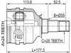 FEBEST 0111-220LH ШРУС внутренний левый