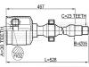 FEBEST 0111-GRX125RH ШРУС внутренний правый