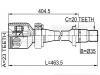 FEBEST 0111SXM10RH ШРУС ВНУТРЕННИЙ ПРАВЫЙ 23x36x20 (TOYOTA CALDINA AT210/ST210 1997-2002 TOYOTA CALDINA AZT240/ZZT240 2