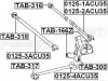 FEBEST 01252ACU35 ТЯГА ЗАДНЯЯ ПОПЕРЕЧНАЯ ПРАВАЯ