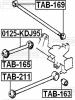 FEBEST 0125KDJ95 РЫЧАГ ЗАДНИЙ ВЕРХНИЙ (TOYOTA HILUX/SURF/4RUNNER KZN180 1995-2002 TOYOTA LAND CRUISER PRADO 90 1996-2