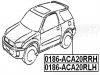 FEBEST 0186ACA20RLH БРЫЗГОВИК ЗАДНИЙ ЛЕВЫЙ [13]