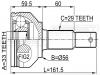 FEBEST 0210J1016 ШРУС НАРУЖНЫЙ 33x56x29 (NISSAN QASHQAI J10F 2006- NISSAN QASHQAI UK MAKE J10F 2006-) FEBEST