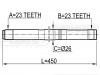 FEBEST 0212QG16LH ПОЛУОСЬ ЛЕВАЯ 23x450x23 (NISSAN PRIMERA P12 2001-) FEBEST