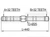 FEBEST 0212SR20RH ПОЛУОСЬ ПРАВАЯ 32x440x32 (NISSAN PRIMERA P11 (UKP) 1996-2001 NISSAN PRIMERA P11 1996-2001 NISSAN PRI