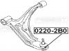FEBEST 02202B0 ОПОРА ШАРОВАЯ ПЕРЕДНЯЯ