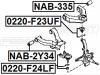 FEBEST 0220-F24LF Опора шаровая переднего нижнего рычага