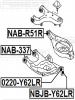 FEBEST 0220-Y62LR Опора шаровая заднего нижнего рычага