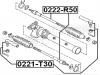FEBEST 0222R50 ТЯГА РУЛЕВАЯ (NISSAN TERRANO III PATHFINDER R50 1995-2003) FEBEST