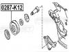 FEBEST 0287-K12 Ролик натяжной ремня кондиционера