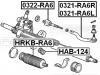 FEBEST 0321RA6L НАКОНЕЧНИК РУЛЕВОЙ ЛЕВЫЙ (HONDA ODYSSEY/SHUTTLE RA6/RA7/RA8/RA9 1999-2003) FEBEST