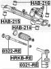 FEBEST 0321-RE Наконечник рулевой