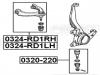 FEBEST 0324RD1RH РЫЧАГ ВЕРХНИЙ ПРАВЫЙ (HONDA CR-V RD1/RD2 1997-2001) FEBEST