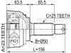 FEBEST 0410005 ШРУС НАРУЖНЫЙ 23x50x25 (HYUNDAI ELANTRA/LANTRA 1990-1995 MITSUBISHI SIGMA F16A 1990-1996) FEBEST