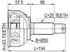 FEBEST 0410011 ШРУС НАРУЖНЫЙ 23x50x25 (HYUNDAI ELANTRA/LANTRA 1990-1995 HYUNDAI SONATA 1988-1993 MITSUBISHI CHARIOT
