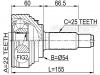 FEBEST 0410012 ШРУС НАРУЖНЫЙ 22x54x25 (MITSUBISHI GALANT E38A/E39A 1988-1992 MITSUBISHI LANCER/COLT CA/CB 1991-1995