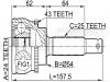 FEBEST 0410033A43 (FEBEST) ШРУС НАРУЖНЫЙ 24X54X25