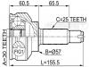 FEBEST 0410CS3A ШРУС НАРУЖНЫЙ 30x57x25 (MITSUBISHI LANCER CS3A 2000-) FEBEST