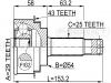 FEBEST 0410H76A43 ШРУС НАРУЖНЫЙ 29x54x25 (MITSUBISHI PAJERO PININ/IO H61W-H77W 1999-2005) FEBEST