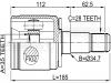 FEBEST 0411-V97LH ШРУС внутренний левый 35x34.7x28