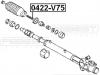 FEBEST 0422V75 ТЯГА РУЛЕВАЯ (MITSUBISHI PAJERO III MONTERO V75W 2000-2006) FEBEST
