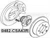 FEBEST 0482CSA43R СТУПИЦА ЗАДНЯЯ