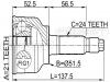 FEBEST 0510004 ШРУС НАРУЖНЫЙ 21x52x24 (KIA AVELLA (K36) 1998- KIA RIO 2000- MAZDA 323 BF 1985-) FEBEST