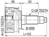 FEBEST 0510009 ШРУС НАРУЖНЫЙ 22x56x26 (KIA SHUMA,II/SEPHIA,II/MENTOR,II/SPECTRA 1997-2004 MAZDA 323 BA 1994-1998 MA