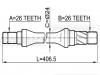 FEBEST 0512626GD ПОЛУОСЬ ПРАВАЯ 26x406.5x26 (MAZDA 626 GD 1988-1992) FEBEST