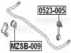 FEBEST 0523005 ТЯГА СТАБИЛИЗАТОРА ЗАДНЯЯ (MAZDA 6 GG 2002-) FEBEST