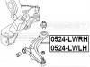 FEBEST 0524LWRH РЫЧАГ ПЕРЕДНИЙ ПРАВЫЙ (MAZDA MPV LW 1999- MAZDA MPV LW3W 2003-) FEBEST