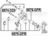 FEBEST 0576-GFR Поршень суппорта: MAZDA 323 BJ 1998-2004