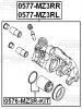 FEBEST 0577-MZ3RR Суппорт тормозной: MAZDA 3 BK 2003-2008