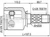 FEBEST 0811-G12 ШРУС внутренний 29x35x25