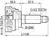 FEBEST 1110M100 ШРУС НАРУЖНЫЙ 19x46x23 (CHEVROLET MATIZ/SPARK (M100) 1998-2005) FEBEST