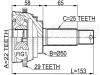 FEBEST 1210001A29 ШРУС НАРУЖНЫЙ 22x50x25 (HYUNDAI ACCENT/EXCEL 1994-1999) FEBEST