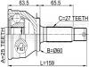 FEBEST 1210011 ШРУС НАРУЖНЫЙ 25x60x27 (HYUNDAI SONATA EF 1999-2001 HYUNDAI SONATA EF 2002- KIA OPTIMA/MAGENTIS 2000