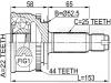 FEBEST 1210012A44 ШРУС НАРУЖНЫЙ 22x52.5x25 (HYUNDAI ACCENT/VERNA 1999-) FEBEST
