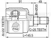 FEBEST 1211ACC ШРУС ВНУТРЕННИЙ 22x35x25 (HYUNDAI ACCENT/EXCEL 1994-1999 HYUNDAI EXCEL/PONY EXCEL 1990-1994) FEBEST