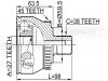 FEBEST 1710011A45 ШРУС НАРУЖНЫЙ 27x59.5x38 (AUDI A4(8D2,B5) 1995-2001 AUDI A6 (4B, C5) 1997-2005 AUDI A8 (4D2, 4D8) 19