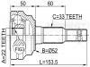 FEBEST 1810002 ШРУС НАРУЖНЫЙ 22x52x33 (OPEL ASTRA G 1998-2005 OPEL VECTRA B  1995-2003) FEBEST