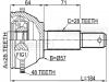 FEBEST 2110-FYA48 ШРУС наружный