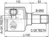 FEBEST 2111TC7LH ШРУС внутренний левый