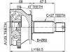 FEBEST 2210-NS27A47 Шрус наружный 25x60x27 hyundai sonata (ef) 2001-2005