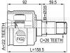 FEBEST 2211-SPAMTLH ШРУС ВНУТРЕННИЙ ЛЕВЫЙ 22X35X26